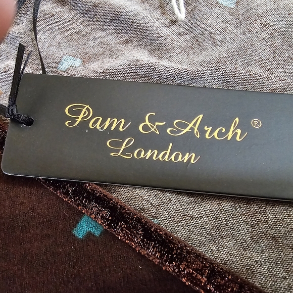 Pam & Arch Faux Wrap Dress In Coffee Brown Size M/L NWT - Picture 10 of 13